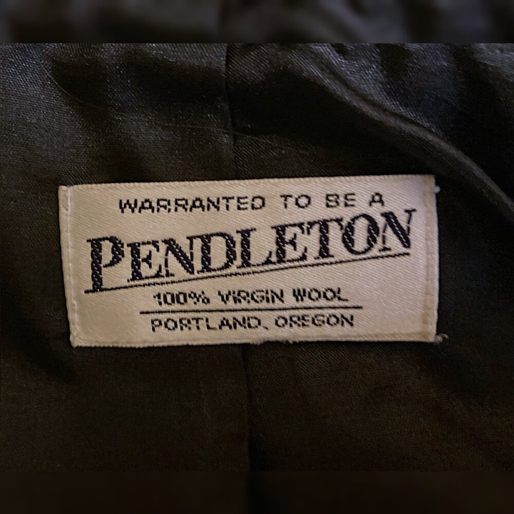 Pendleton Black Lightweight Wool Single Button Bl… - image 3